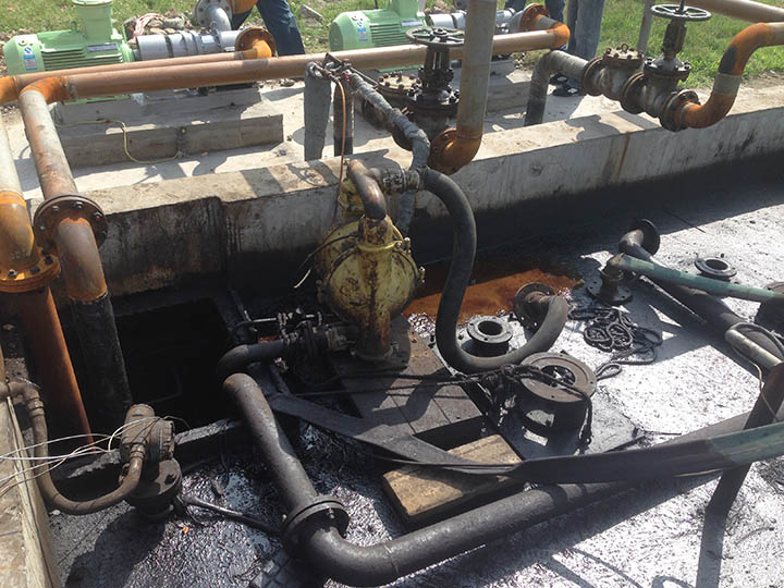 罗德橡胶转子泵应用在炼化厂含油污水处理工位